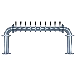 Micro Matic BG-U-10KR Glycol 2‑Column Draft Tower, 46" W x 19" H, 304 Stainless 10 Tap NSF Certified
