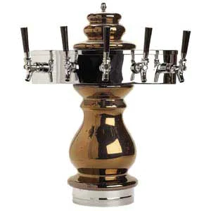Micro Matic CT400E-5-GLY Braumeister Draft Beer Tower – CT Glycol‑Cooled, Ceramic, 5‑Tap, 5‑5/8" OC