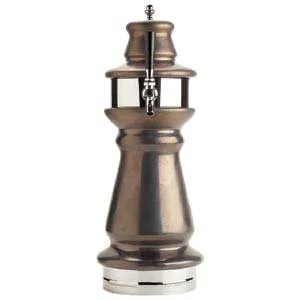 Micro Matic CT500-1-GLY Vienna Draft Beer Tower, 7-1/2" Dia x 25" H, Glycol-Cooled, 15⅛" Clearance