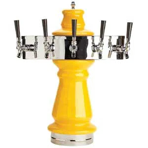 Micro Matic CT500E-5-GLY Tower, 7½" x 25" H, Glycol‑Cooled, 5 Faucets, 15‑1/8" Clearance, 4‑6 Tap