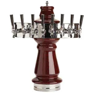 Micro Matic CT500E-8 Beer Tower Ceramic Countertop AirCooled 7-1/2" x 25" H 8 Taps 15-1/8" Clearance