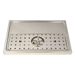 Micro Matic DP-1605 Platform Drip Tray with Glass Rinser, Surface Mount