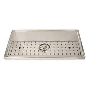 Micro Matic DP-1606 Platform Drip Tray with Glass Rinser, Surface Mount