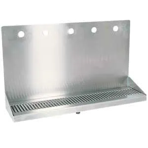 Micro Matic DP-322ELD-5 Drip Tray Trough, Wall Mount, 24"W X 6-3/8"D X 14"H