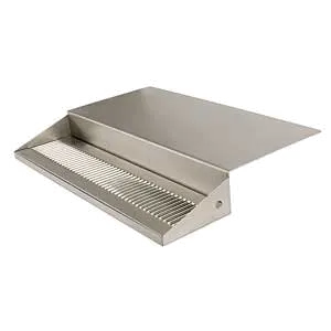 Micro Matic DP-J-24 Jockey Box Drip Tray - 24" W x 6-3/8" D x 3-1/2" H x 10-1/2" Drain, Aluminum