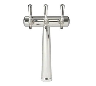 Micro Matic HAVANA3-C Beer Tower, 12-1/2" W x 17" H, Chrome, Glycol-Cooled, 3 Taps, 3-1⁄8" Base
