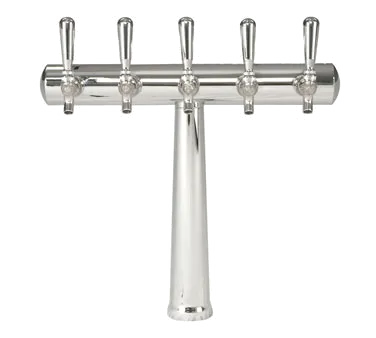 Micro Matic HAVANA5-C Draft Beer Tower, 20"W x 17"H Countertop, Chrome, Glycol, 5 Taps, 3-1/8" Base