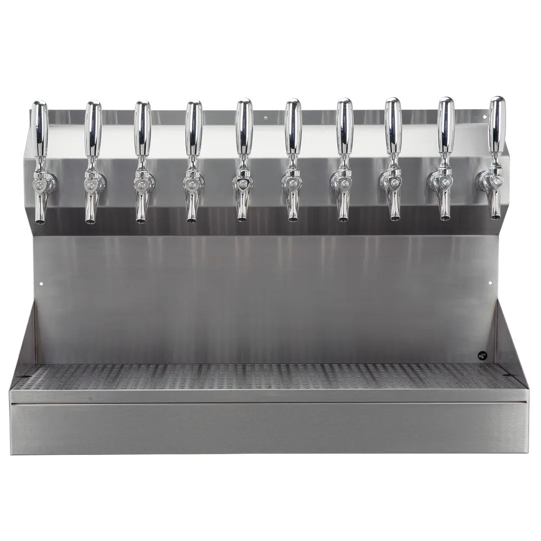 Micro Matic KRONOS-10SSKR Draft Tower 30" x 20‑1/4" Glycol‑Cooled Stainless 10 Faucets Tray NSF