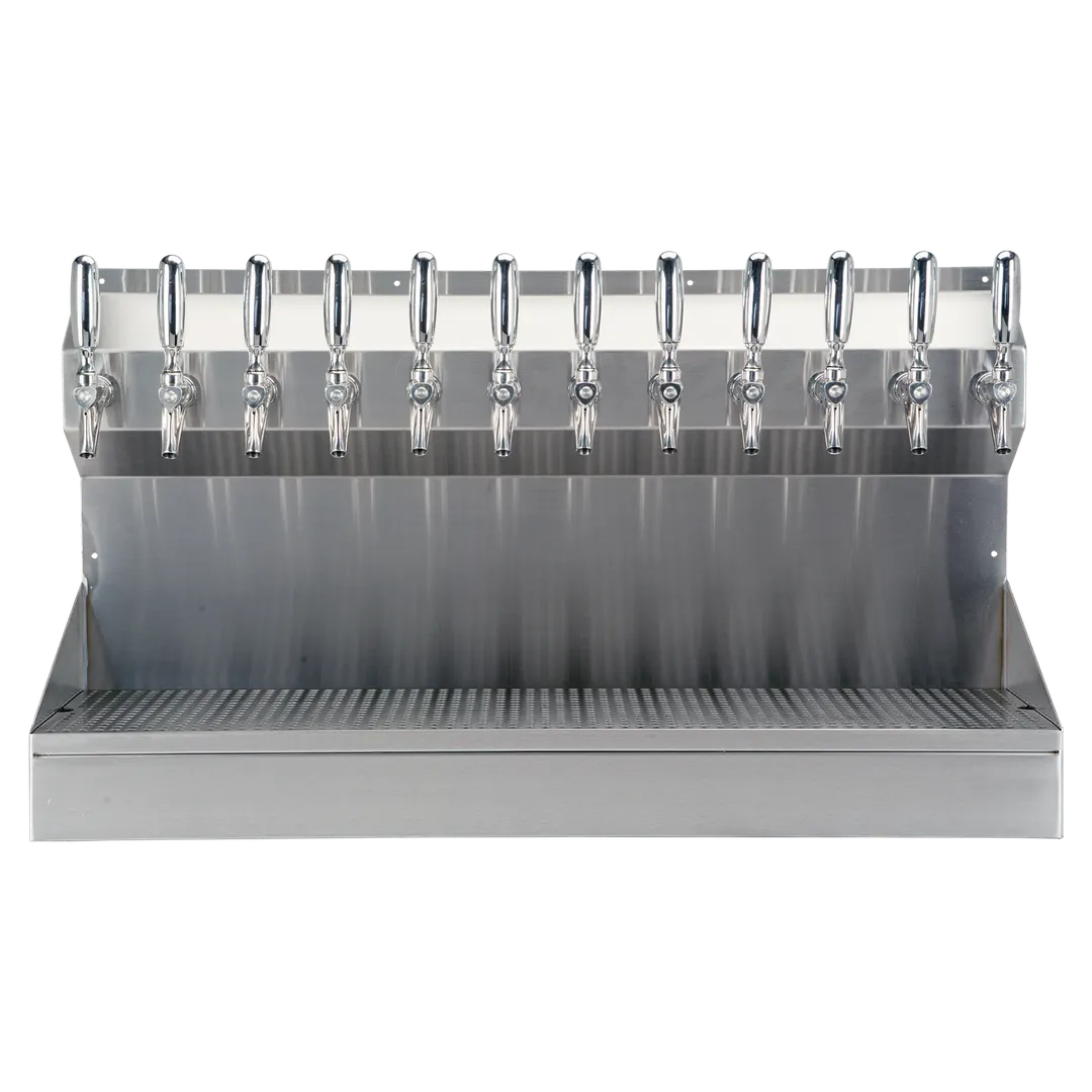 Micro Matic KRONOS-12SSKR Wall Tower, 36" W x 20-1/4" H, Glycol 12 Stainless Faucets, Drip Tray, NSF