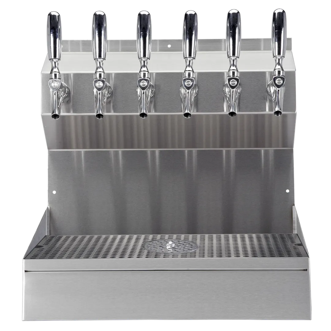 Micro Matic KRONOS-6SSKRGR Tower 18"W x 20‑1/4"H Glycol‑Cooled 6 Faucets Drip Tray & Rinser NSF