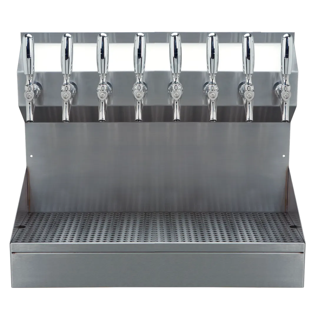 Micro Matic KRONOS-8SSKR Draft Tower 24" x 20", Glycol‑Cooled, Steel, 8 Faucets, NSF, Drip Tray