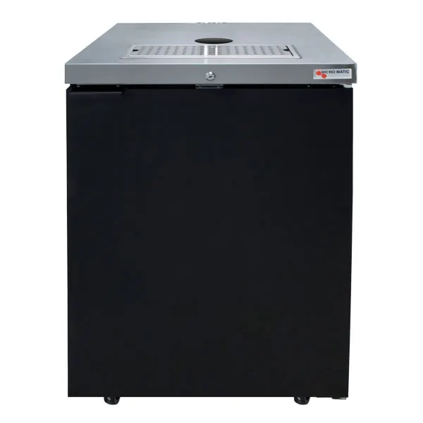 Micro Matic MDD23-LP-E 25" Draft Beer Cooler, 8.4 cu ft, 1‑Keg, Black Vinyl Front, R290, 115V