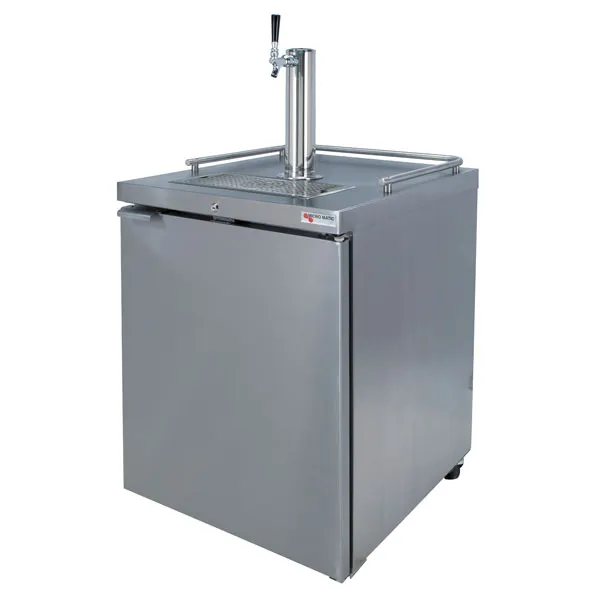 Micro Matic MDD23SGR-E 25" Beer Cooler, 1/2‑Barrel 1‑2 Kegs 8.4 cu ft, SS 3" Column with Faucet