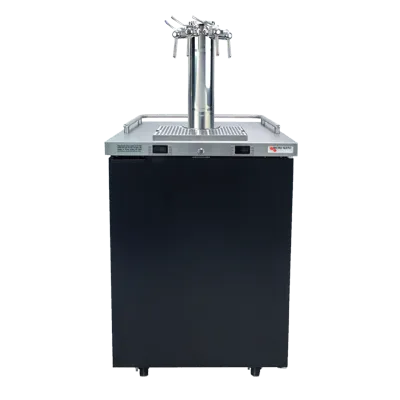 Micro Matic MDD23W-E-C 25" Wine Cooler, 8.4 cu ft, Black Vinyl, Quad Faucet, LED Display, 115V