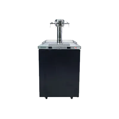 Micro Matic MDD23W-E-E 25" Wine Cooler, 8.4 Cu Ft, Black, Quad Faucet, LED, Lock Door, Self‑Contained