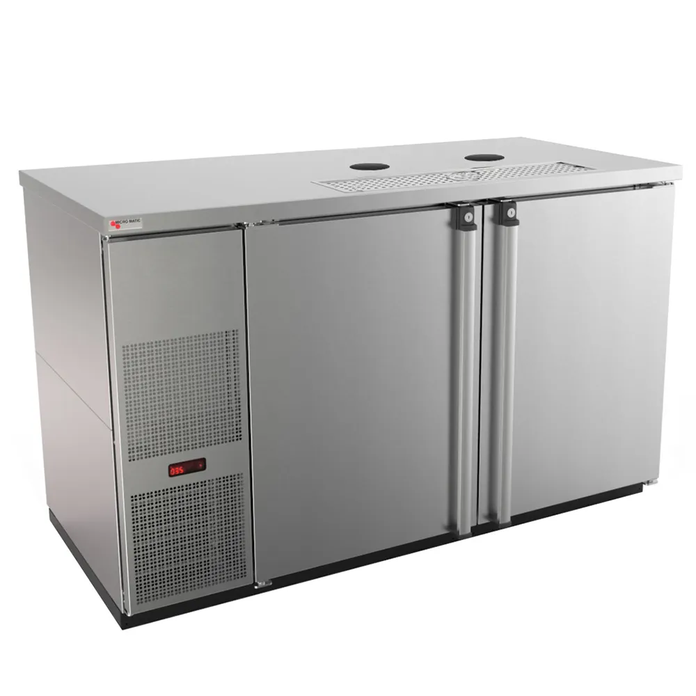 Micro Matic MDD58S-E-LT - 59.5" Draft Beer Cooler 23.7 Cu Ft Stainless SelfContained Thermostat