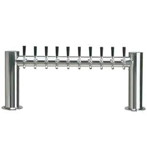Micro Matic METRO-H-10PSSKR Beer Tower, 38"W x 16"H, Glycol, 2 4" Columns, 10 Faucets, NSF