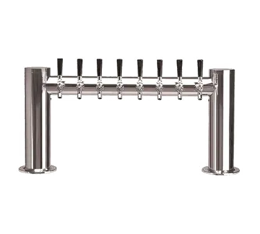 Micro Matic METRO-H-8PSSKR Draft Tower, Countertop 32\" x 16\", 2 Columns, 8 Faucets, Glycol-Cooled