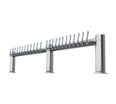 Micro Matic METRO-M-24PSSKR Draft Beer Tower 84"W x 16"H, Glycol, 3‑Column SS, 24 Taps, NSF‑Listed