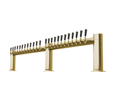 Micro Matic METRO-M-24PVDKR Draft Tower 84" x 16" Glycol‑Cooled, 3 Cols, 24 PVD Faucets, NSF‑Listed