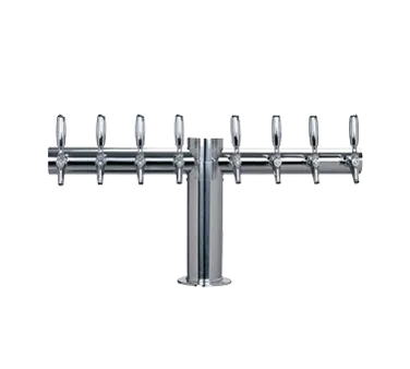 Micro Matic METRO-T-8PSSKR-4 Draft Beer Tower, 34" x 16", 8‑Tap Stainless, Glycol‑Cooled, NSF