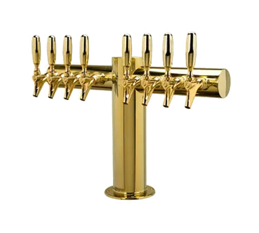 Micro Matic METRO-T-8PVDKR Tower 24"x16", Glycol‑Cooled, 8 PVD Brass‑Plated Faucets, NSF Certified