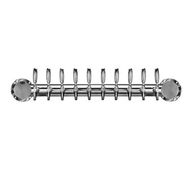 Micro Matic METRO-WM-10PSSKR Wall Tower, 38"W x 9"D, Glycol, 10 S/S Faucets, 3" OC, NSF Certified