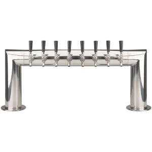 Micro Matic PT4A-8PSSKR Draft Beer Tower, 35" W x 14¼" H, 2 4", 8 Faucets, Glycol‑Cooled, Finish
