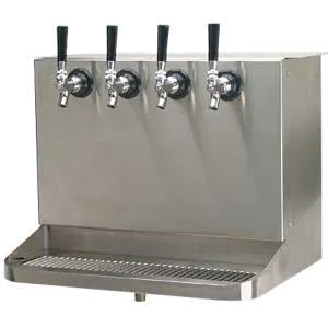Micro Matic SB420-KR Draft Beer Dispenser – Bar‑Mount 22"×16", Glycol Cooled, 4 Steel Faucets, NSF
