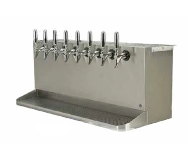 Micro Matic SB838-KR Draft Beer Dispenser, 40" X 16", 8 Steel Faucets, 4" OC, NSF Certified