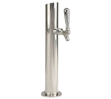 Micro Matic SKY-1PSSKR Draft Beer Tower, 2-1/2" x 17-3/4" H, Glycol‑Cooled, 304 SS Faucet & Base