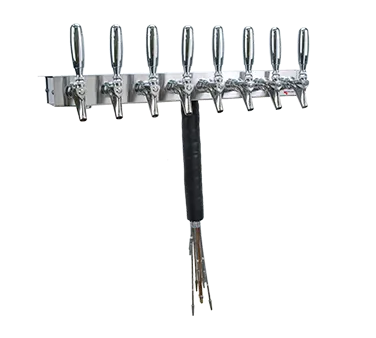 Micro Matic UCM-8-SSKR Bar Draft Beer, 25-1/2" x 2-1/2", Glycol‑Cooled, 8 304 Faucets Coolant Lines