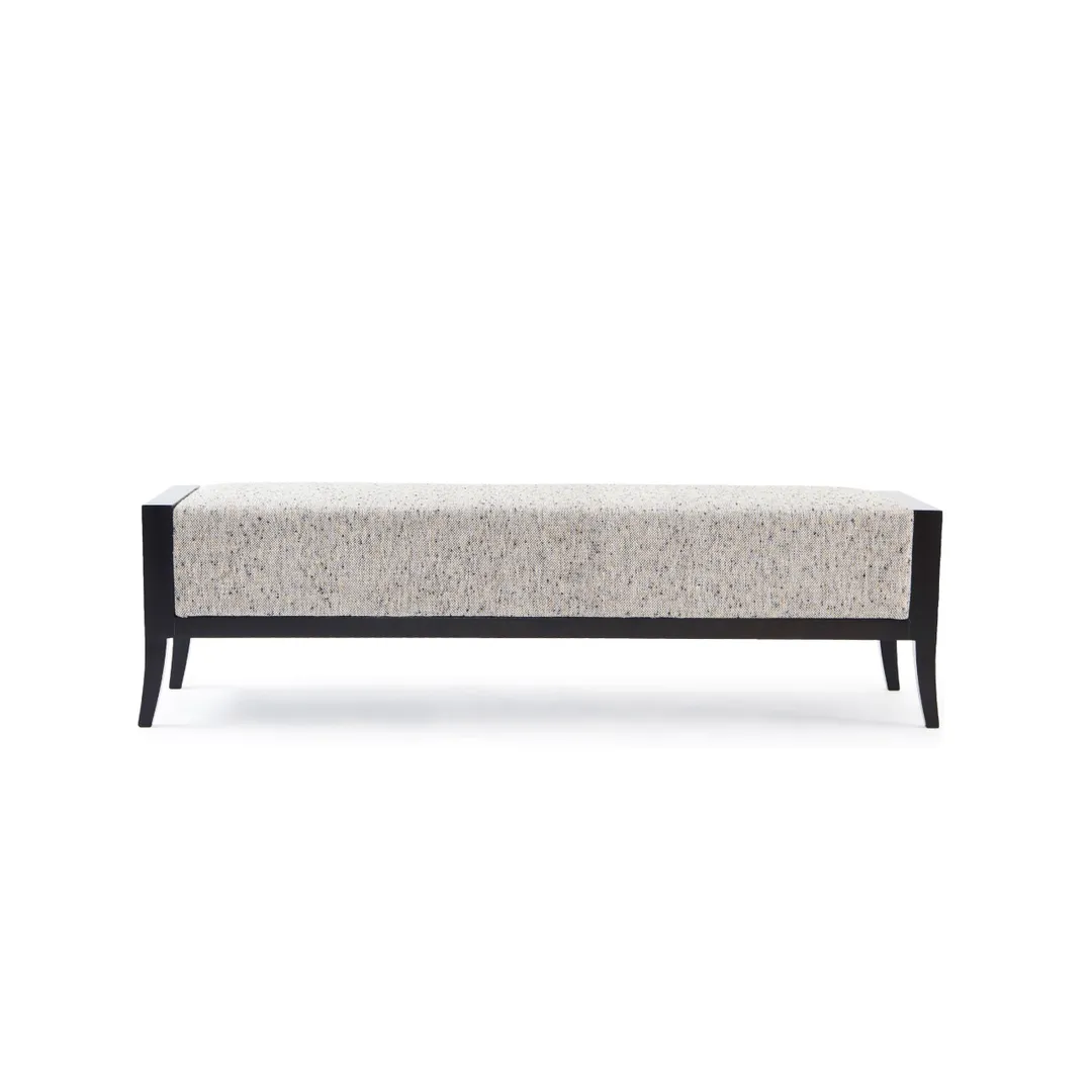 QA Group QALS-U284 Upholstered Waiting Bench with Sturdy Wood Frame, Customizable Lobby Furniture
