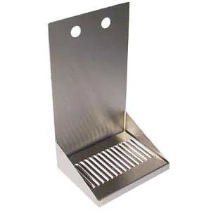 Micro Matic DP-321D-2 Drip Tray Trough, Wall Mount, 8"W X 6-3/8"D X 14"H