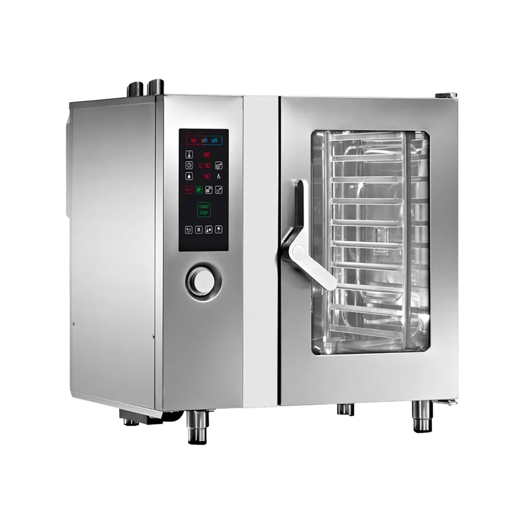 Angelo PO FX101E2 Full Size 10 Pan Electric Combi Oven w/ Programmable Controls, Boilerles