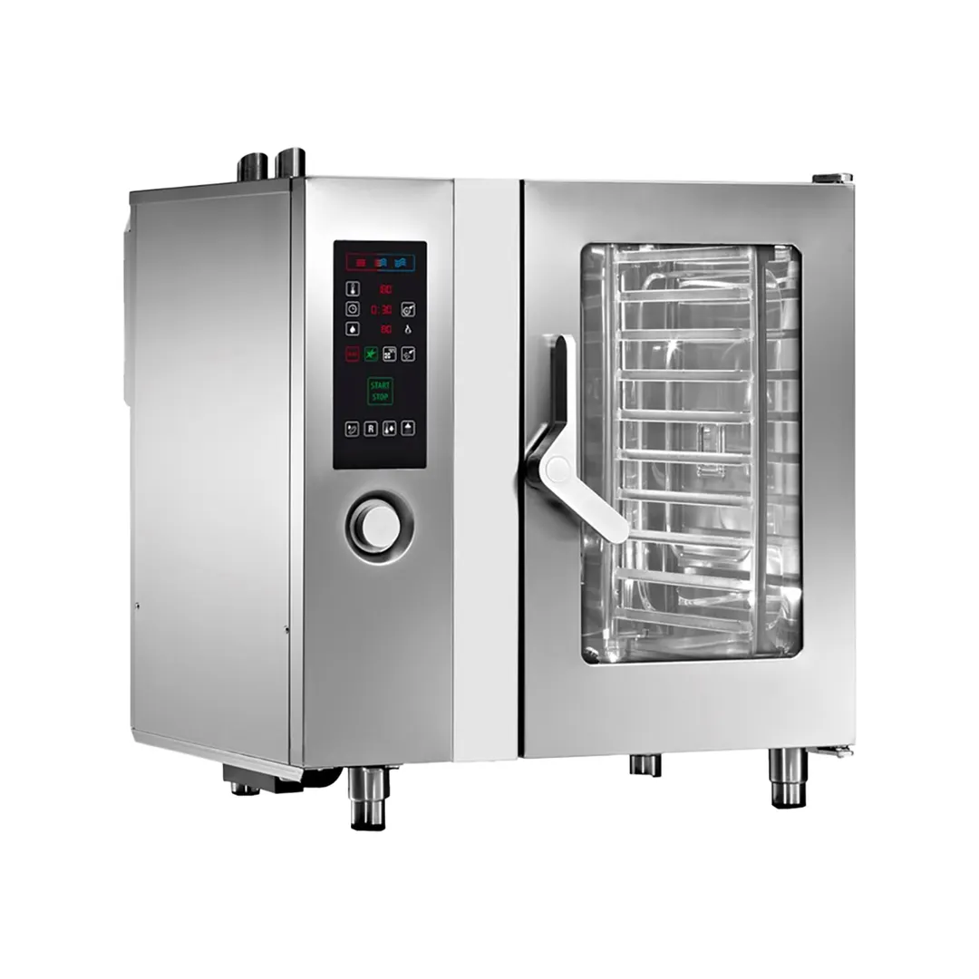 Angelo PO FX101G2 Full Size 10 Pan Gas Combi Oven w/ Programmable Controls, Boilerless, 71.000 BTU