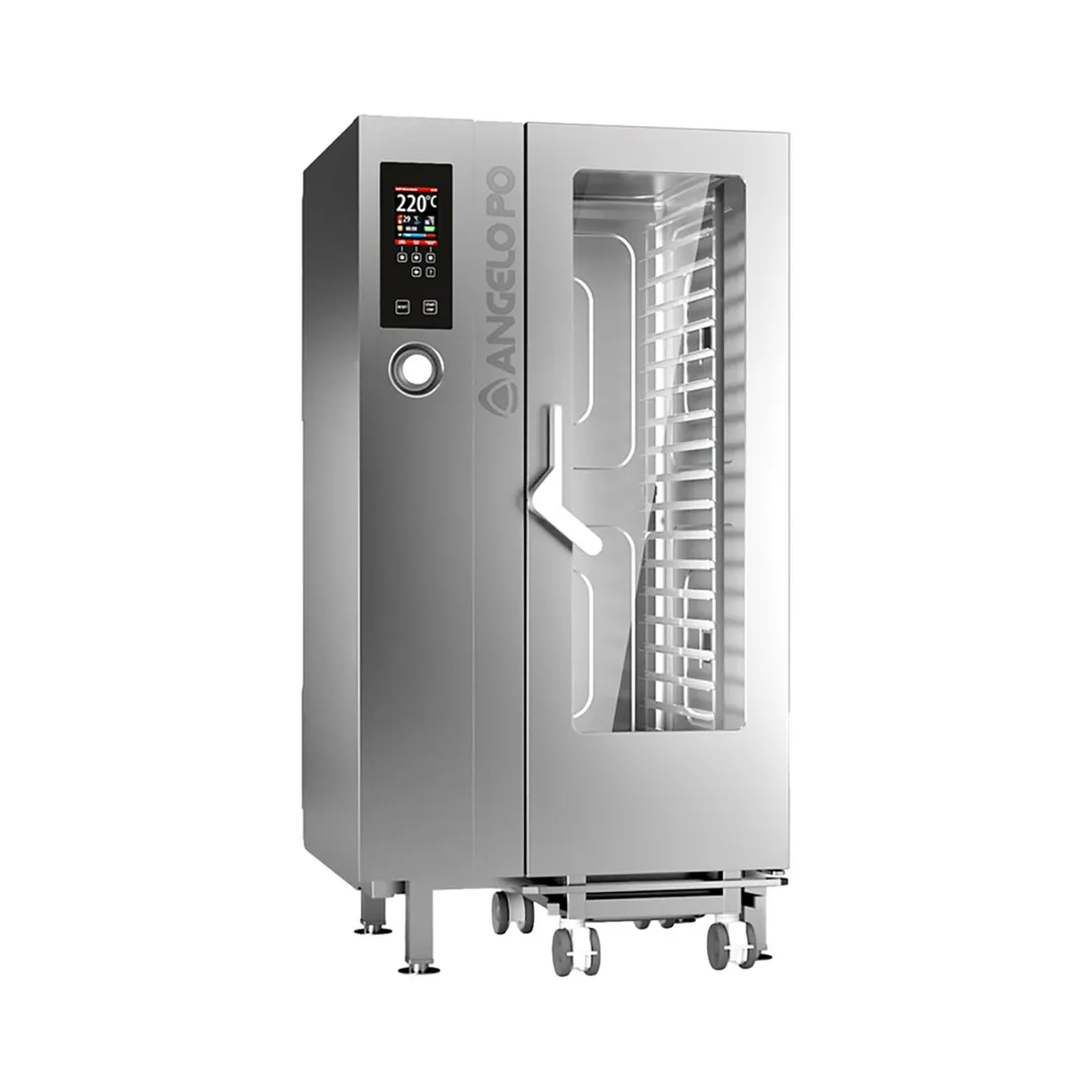 Angelo PO FX201E3 Full Size 20 Pan Electric Combi Oven w/ Programmable Controls, Boilerless, 208/240V