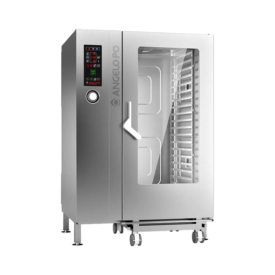 Angelo PO FX202G2 Half Size 20 Pan Gas Combi Oven w/ Programmable Controls, Boilerless, 190.000 BTU