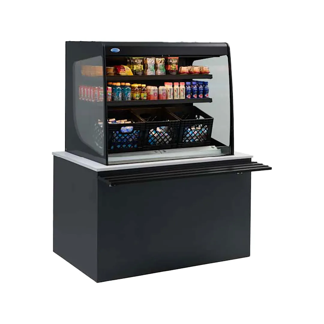 Federal Industries VRSS4860C-SLD 48" Vision Series Refrigerated Slide-In Counter Display Cases