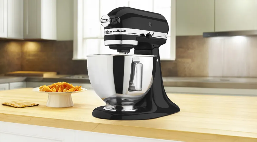 KitchenAid KSM85PBOB 4.5-qt Tilt-Head Stand Mixer, 10-Speed, Onyx Black 