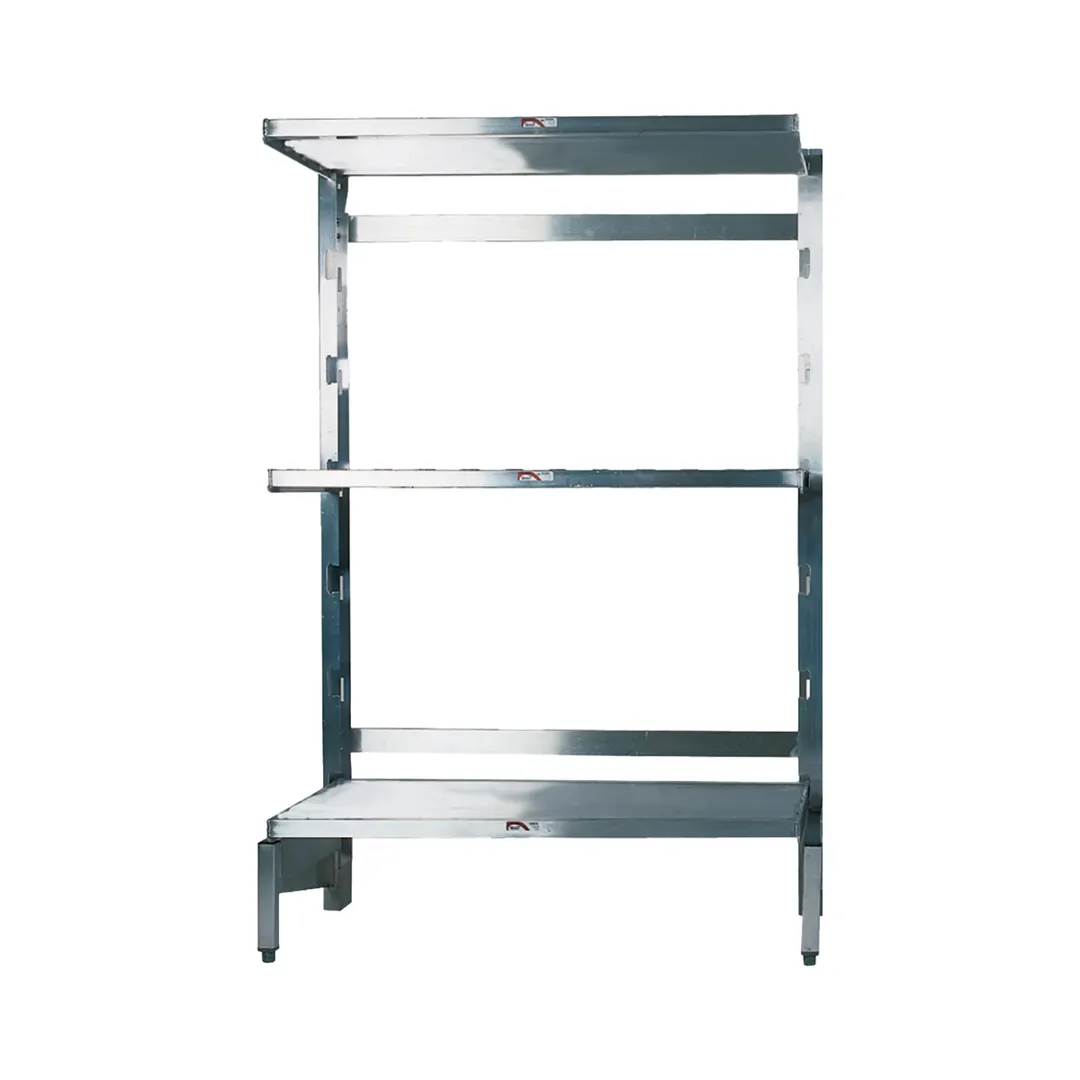 Winholt SCASS-2448-3-SU 3-Shelf Aluminum Cantilevered Starter Shelving Unit Kit - 24" x 48"