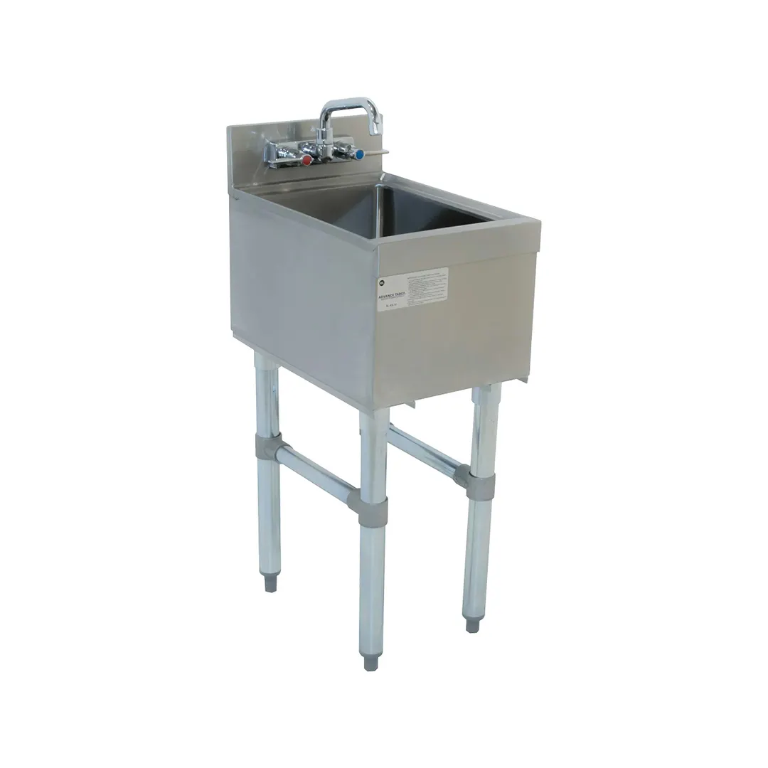 Advance Tabco SL-HS-12-X 12" Free Standing Underbar Hand Sink Unit with Faucet - Flyer