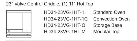 American Range HD34-23VG-1HT-M Medallion Series Heavy Duty Range, Gas, 34"