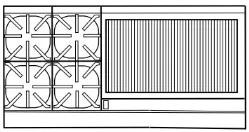 Imperial IR-4-RB36-CC 60" Gas Restaurant Range w/ (4) Open Burners, (1) 36" Radiant Broiler, (2) Convection Ovens, 278.000 BTU 