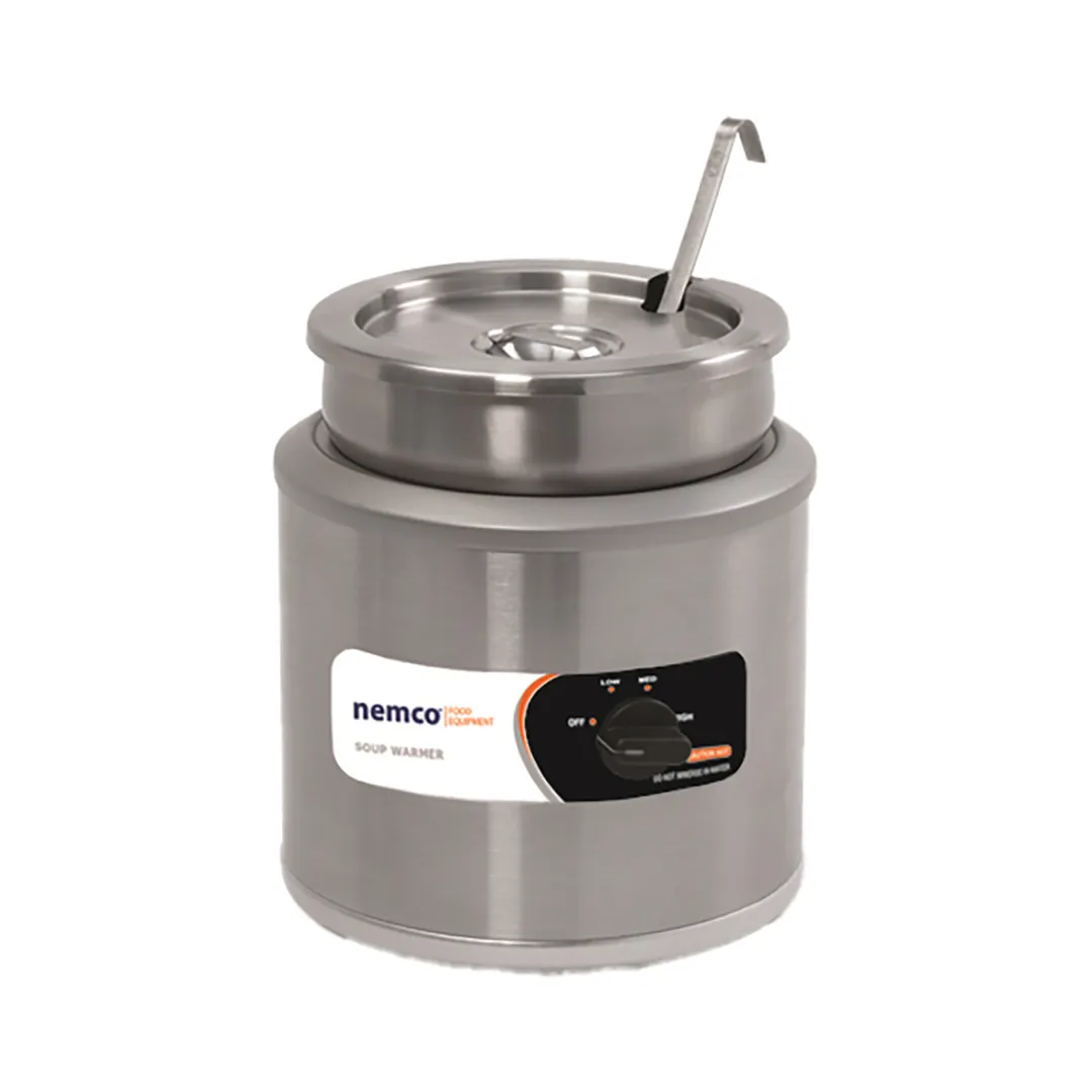 Nemco 6102A-ICL Countertop Round Cooker/Warmer, 7 Quart, with Inset