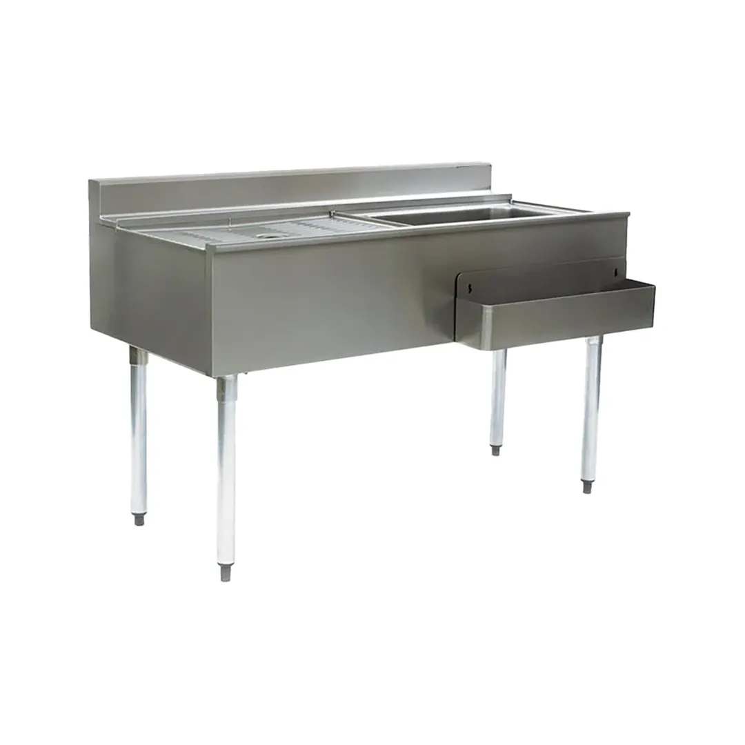 Eagle Group CWS4-22R 48" Drainboard Underbar Ice Bin/Cocktail Station, Right Ice Bin