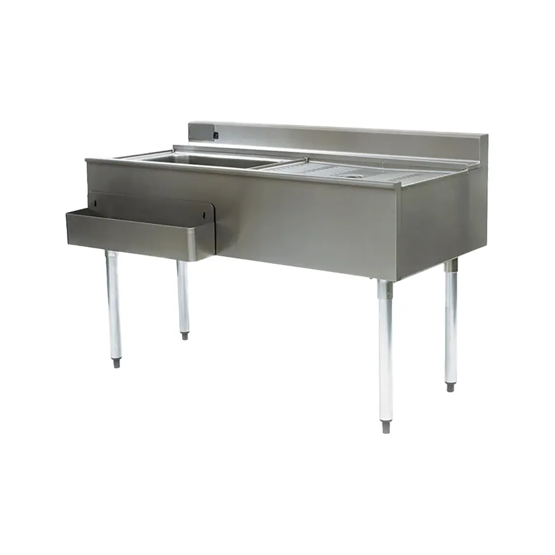 Eagle Group CWS5-22L-7 60" Drainboard Underbar Ice Bin/Cocktail Station w/ 7 Circuit - Left