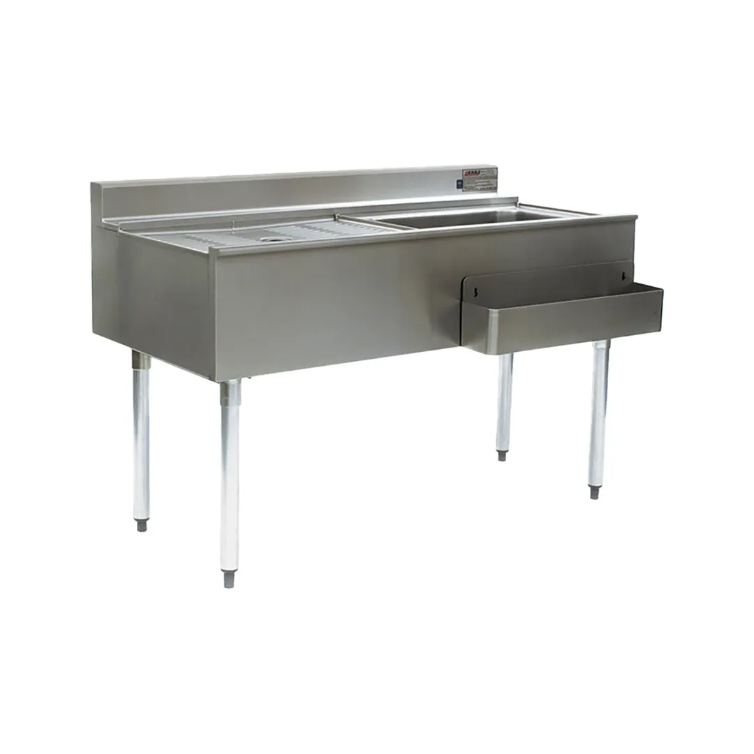 Eagle Group CWS5-22R 60" Drainboard Underbar Ice Bin/Cocktail Station, Right Ice Bin