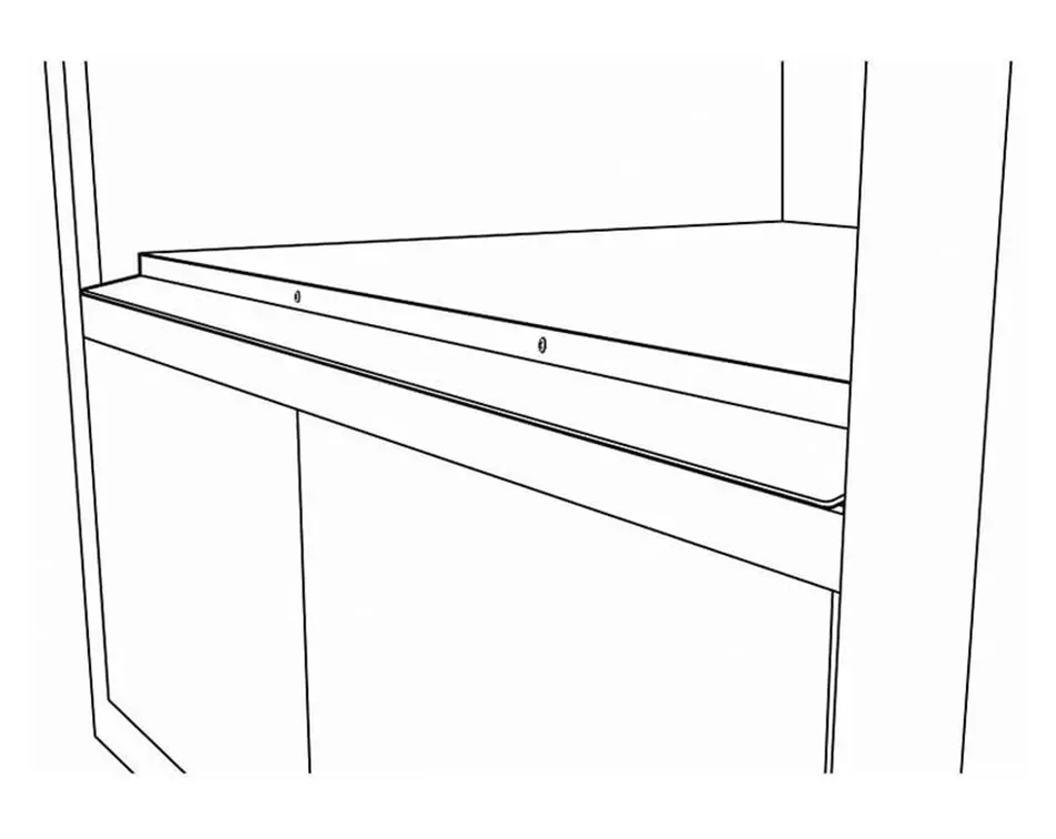 Sharp SKMD30F0AS 30" Flush Mount Deflector Vent Kit for Microwave Drawer, Stainless Steel - Open box