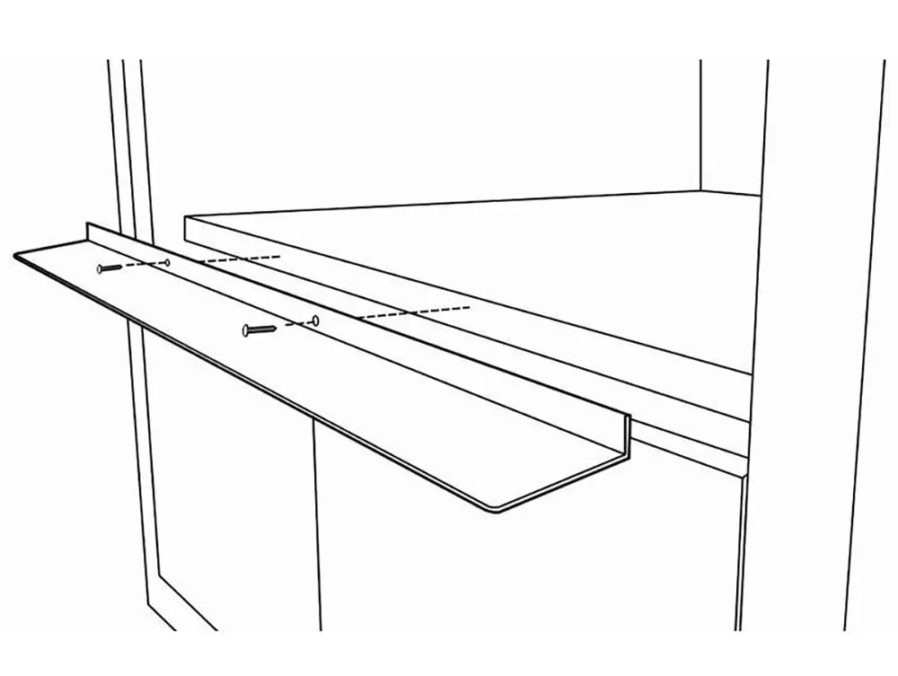 Sharp SKMD30F0AS 30" Flush Mount Deflector Vent Kit for Microwave Drawer, Stainless Steel - Open box